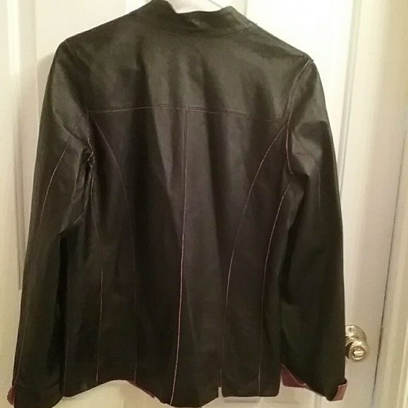 Genuine Leather Reversible Jacket #191R - Picture 4 of 5